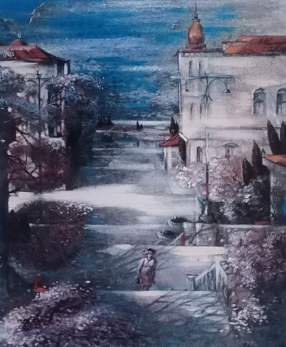 В. Нежуга. «Ранок Севастополя». 1992. Полотно, олія